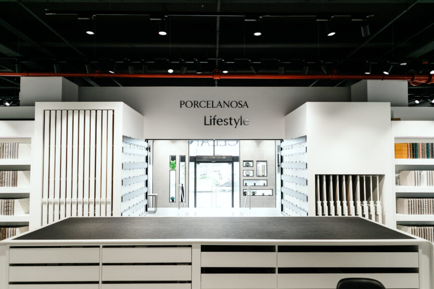 The interior of a space called Porcelanosa Lifestyle.