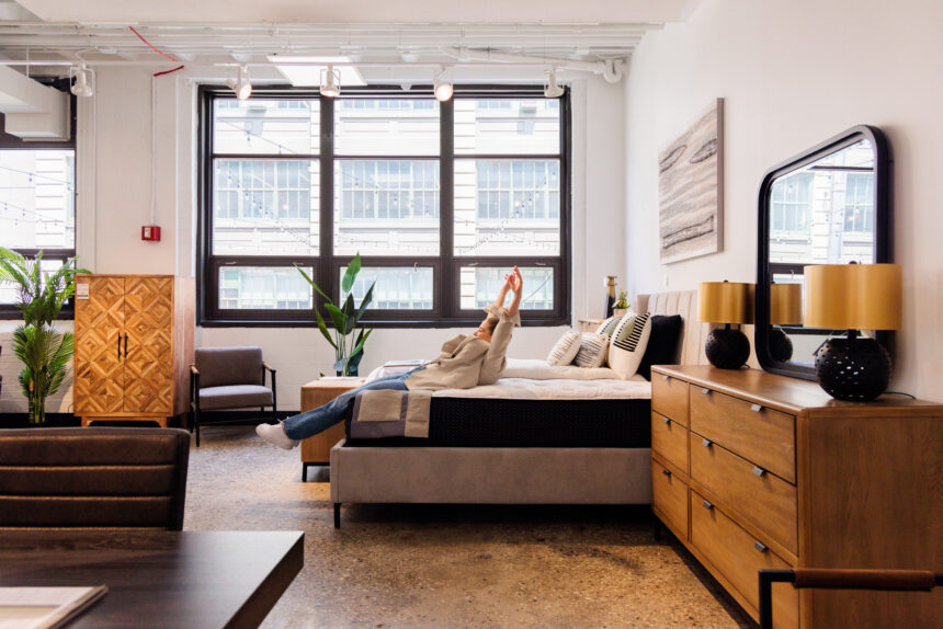 The interior of "Ashley Furniture Home Store."