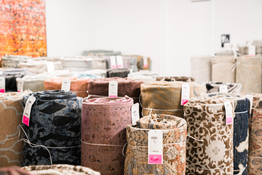 The interior of a home store.