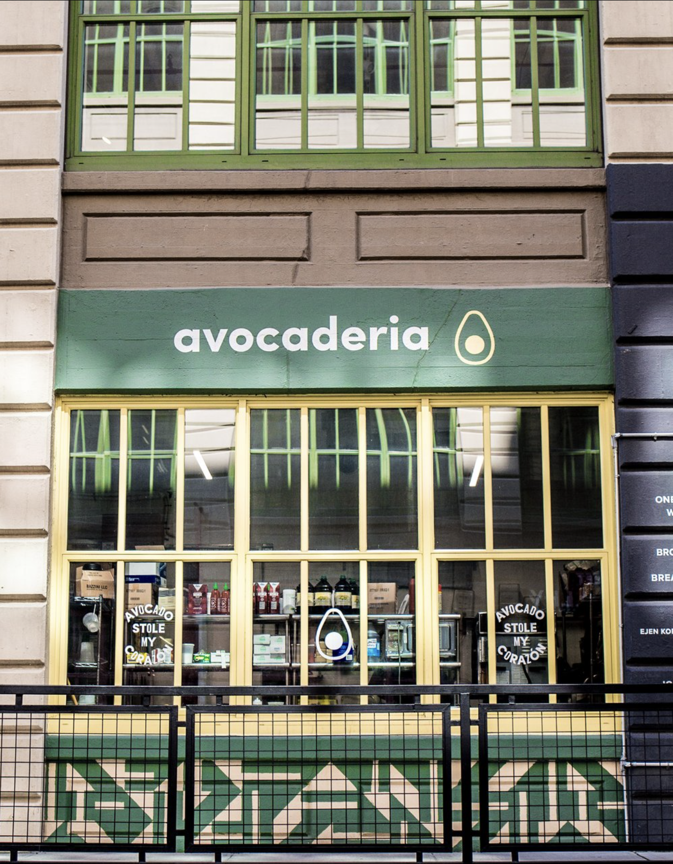 The exterior of "avocaderia."