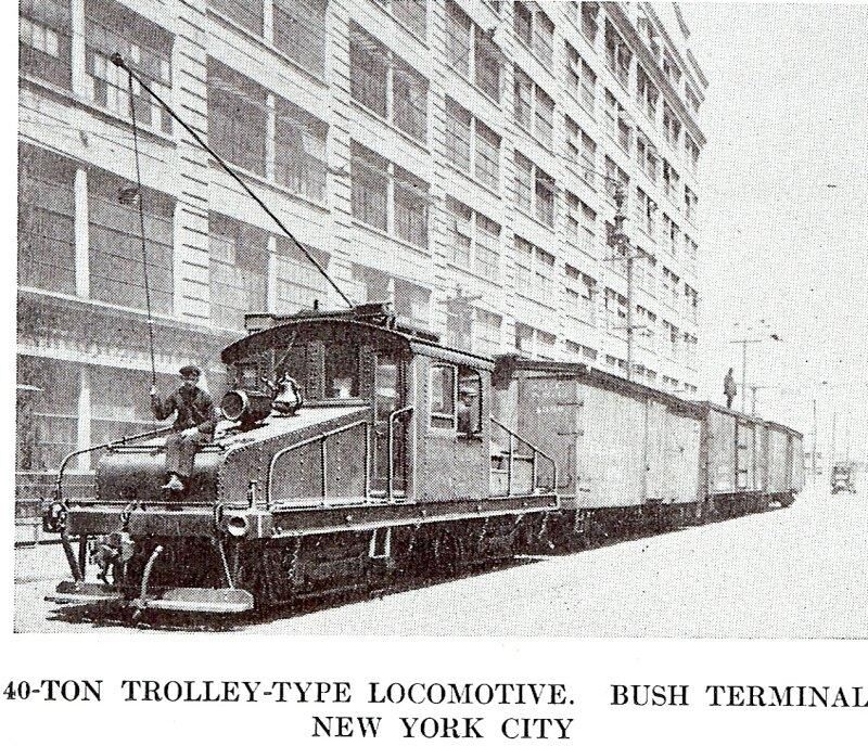 A historic image of a trolley.